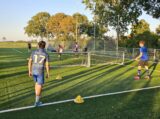 Voetvolleytoernooitje S.K.N.W.K. JO19-1 tijdens de training (14/26)